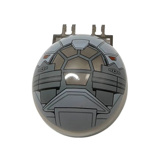 Windscreen 6 x 6 x 3 Canopy Half Sphere with Dual 2 Fingers with SW Sith Fighter Pattern, Part# 50747pb07 Part LEGO® Trans-Brown Very Good