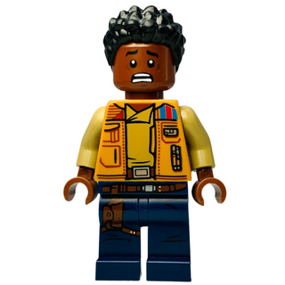 Finn - Medium Nougat Jacket, Dark Blue Legs with Holster, sw1066 Minifigure LEGO® Like New
