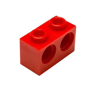 Technic, Brick 1x2 with Holes, Part# 32000 Part LEGO® Red