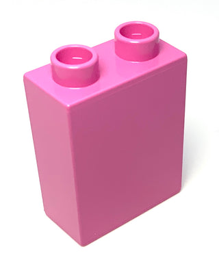 Duplo, Brick 1x2x2 without Bottom Tube, Part# 4066 Part LEGO® Dark Pink