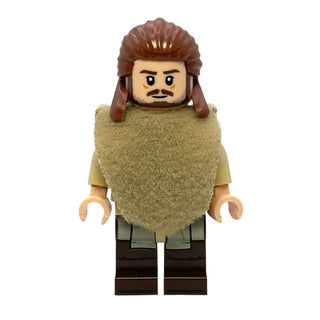Qui-Gon Jinn - Dark Brown Legs, Poncho, Dark Brown Beard - sw1334b Minifigure LEGO® Like New
