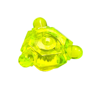 Rock 2 x 2 Crystal 3 Point, Part# 30213 Part LEGO® Trans-Neon Green