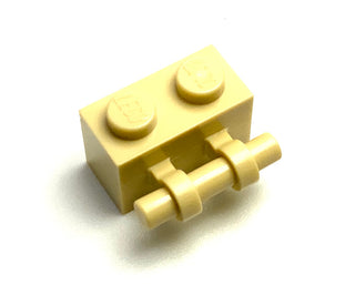 Brick, Modified 1x2 with Bar Handle on Side, Part# 30236 Part LEGO® Tan  