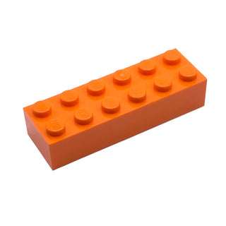 Brick 2x6, Part# 2456 Part LEGO® Orange 1 Part