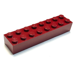 Brick 2x8, Part# 3007 Part LEGO® Dark Red 1 Part