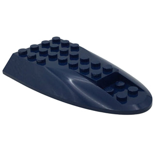 Aircraft, Aft Fuselage Curved Top 6x10, Part# 87615 Part LEGO® Dark Blue  