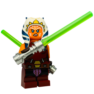 Ahsoka Tano (Padawan) - Medium Legs, sw1396 Minifigure LEGO® Like New with Lightsabers