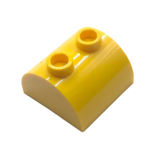 Slope, Curved 2x2 Double with 2 Hollow Studs, Part# 30165 Part LEGO® Yellow