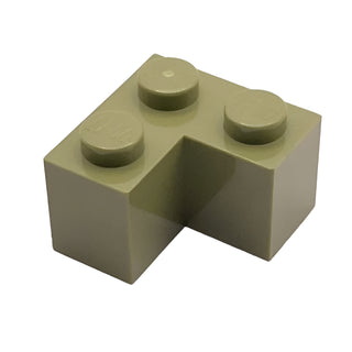 Brick 2x2 Corner, Part# 2357 Part LEGO® Olive Green 1 Part