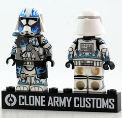 R-Heavy Burning Legion Trooper Blue- CAC Custom minifigure Clone Army Customs