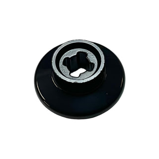 Train Wheel Small, Hole Notched for Wheels Holder Pin, Part# 50254 Part LEGO® Black