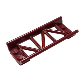 Roller Coaster Straight 8L, Part# 26022 Part LEGO® Dark Red