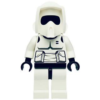 Scout Trooper, Plain Black Head, Dark Bluish Gray Torso Print, sw0005a Minifigure LEGO® Like New