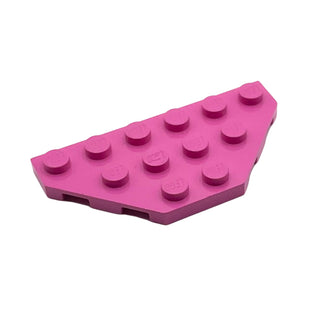Wedge, Plate 3x6 Cut Corners, Part# 2419 Part LEGO® Dark Pink