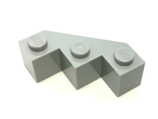Brick, Modified Facet 3x3, Part# 2462 Part LEGO® Light Bluish Gray  