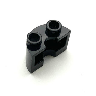 Cylinder Half 1x2x1, Part# 68013 Part LEGO® Black  