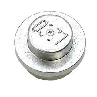 Plate Round 1x1, Part# 4073 Part LEGO® Metallic Silver