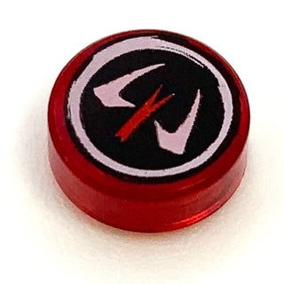 Tile Round 1x1 with Fangpyre Pattern, Part# 98138pb002 Part LEGO®