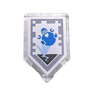 Tile, Modified 2 x 3 Pentagonal with Nexo Power Shield Pattern - Loadmaster, Part# 22385pb081 Part LEGO®