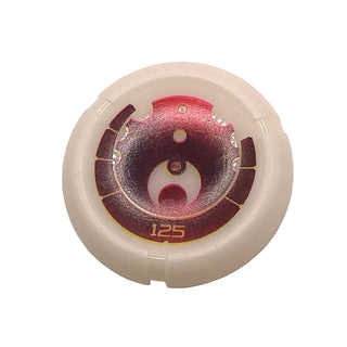 Throwing Disk with Bionicle Kanoka 125 Ta-Metru Pattern, Part# 32171pb066 Part LEGO® Glow In Dark Opaque