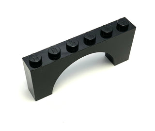 Arch 1x6x2 (Thick Top with Reinforced Underside), Part# 3307 Part LEGO® Black  