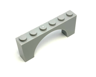 Arch 1x6x2 (Medium Thick Top without Reinforced Underside), Part# 15254 Part LEGO® Light Bluish Gray  