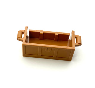 Container, Treasure Chest Bottom with Slots in Back, Part# 4738a Part LEGO® Medium Nougat  