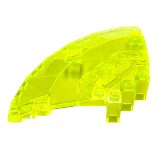 Panel 10x10x2 1/3 Quarter Saucer Top, Part# 30117 Part LEGO® Trans-Neon Green Very Good