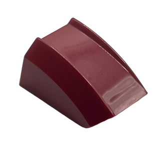 Slope, Curved 2x2 Lip, Part# 30602 Part LEGO® Dark Red