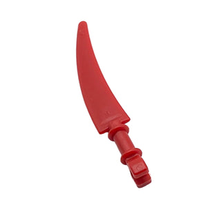 Minifigure, Weapon Sword, Scythe Blade with Clip Pommel, Part# 59229 Part LEGO® Red