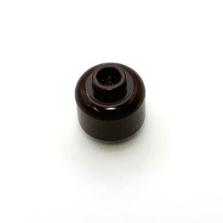 Minifigure, Head (Plain) - Hollow Stud, Part# 3626c Part LEGO® Dark Brown