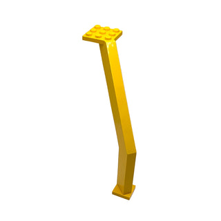 Support Crane Stand Single, Straight Beam at Top, Part# 2641b Part LEGO® Yellow Very Good