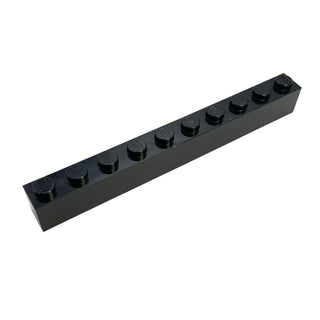Brick 1x10, Part# 6111 Part LEGO® Black