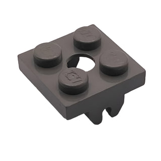 Magnet Holder Plate 2 x 2 Bottom with Hole, Part# 30159 Part LEGO® Dark Gray