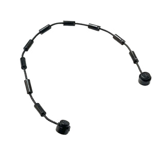 String with End Studs and Climbing Grips (21L Overall), Part# x64pb01 Part LEGO® Black