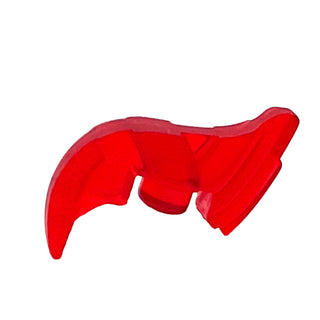 Minifigure, Hair Mohawk Thin, Part# 29223 Part LEGO® Trans-Red