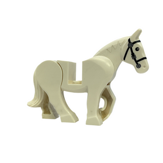 Horse with Single Silver Buckle on Black Bridle LEGO® Animals LEGO®