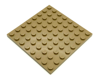 Plate 8x8, Part# 41539 Part LEGO® Dark Tan  