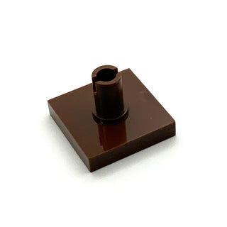 Tile Modified 2x2 with Pin, Part# 2460 Part LEGO® Brown  