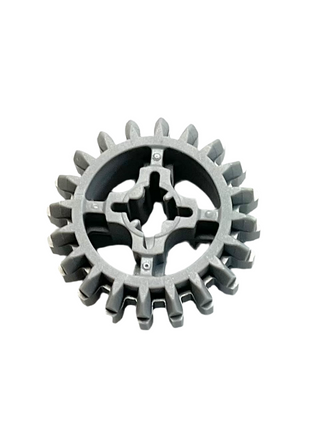 Technic, Gear 20 Tooth Double Bevel, Part# 32269 Part LEGO® Light Bluish Gray