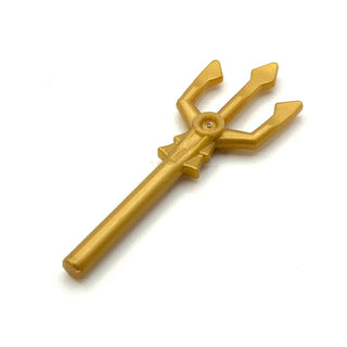 Minifigure Weapon, Trident, Part# 92289/92290 Part LEGO® Pearl Gold