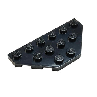 Wedge, Plate 3x6 Cut Corners, Part# 2419 Part LEGO® Black