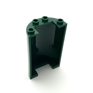 Cylinder Half 2x4x5 with 1x2 Cutout, Part# 85941 Part LEGO® Dark Green  