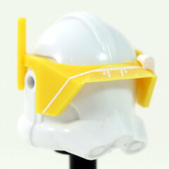 Detail White Print Yellow Visor- CAC Custom Headgear Accessory Clone Army Customs