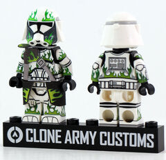 R-Heavy Burning Legion Trooper Green- CAC Custom minifigure Clone Army Customs