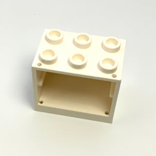 Container, Cupboard 2x3x2 (Hollow Studs), Part# 4532b Part LEGO® White  