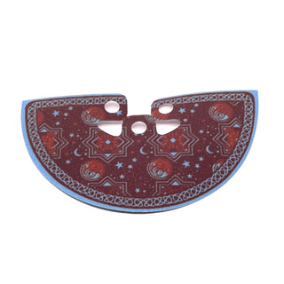 Minifigure Invisibility Cloak, Shiny Iridescent Side, Reddish Brown with Arcane and Ornate Border Pattern Side, Part# 39377 Part LEGO®