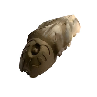 Bionicle Rahkshi Kraata Stage 3 with Marbled Pattern, Part# kraata3 Part LEGO® Flat Dark Gold Head (Tan Tail)