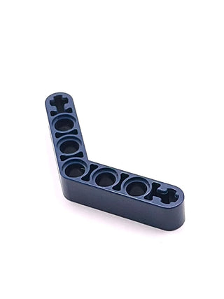 Technic, Liftarm, Modified Bent Thick 1 x 7 (4 - 4), Part# 32348 Part LEGO® Dark Blue
