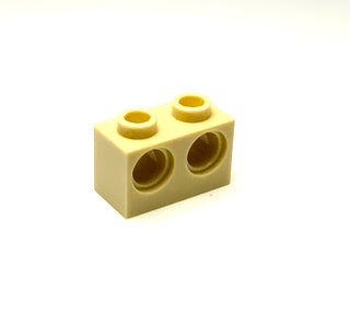Technic, Brick 1x2 with Holes, Part# 32000 Part LEGO® Tan  
